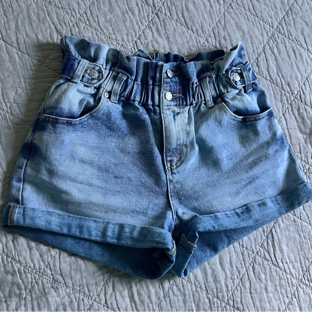 Almost Famous High Waist Denim Blue Shorts